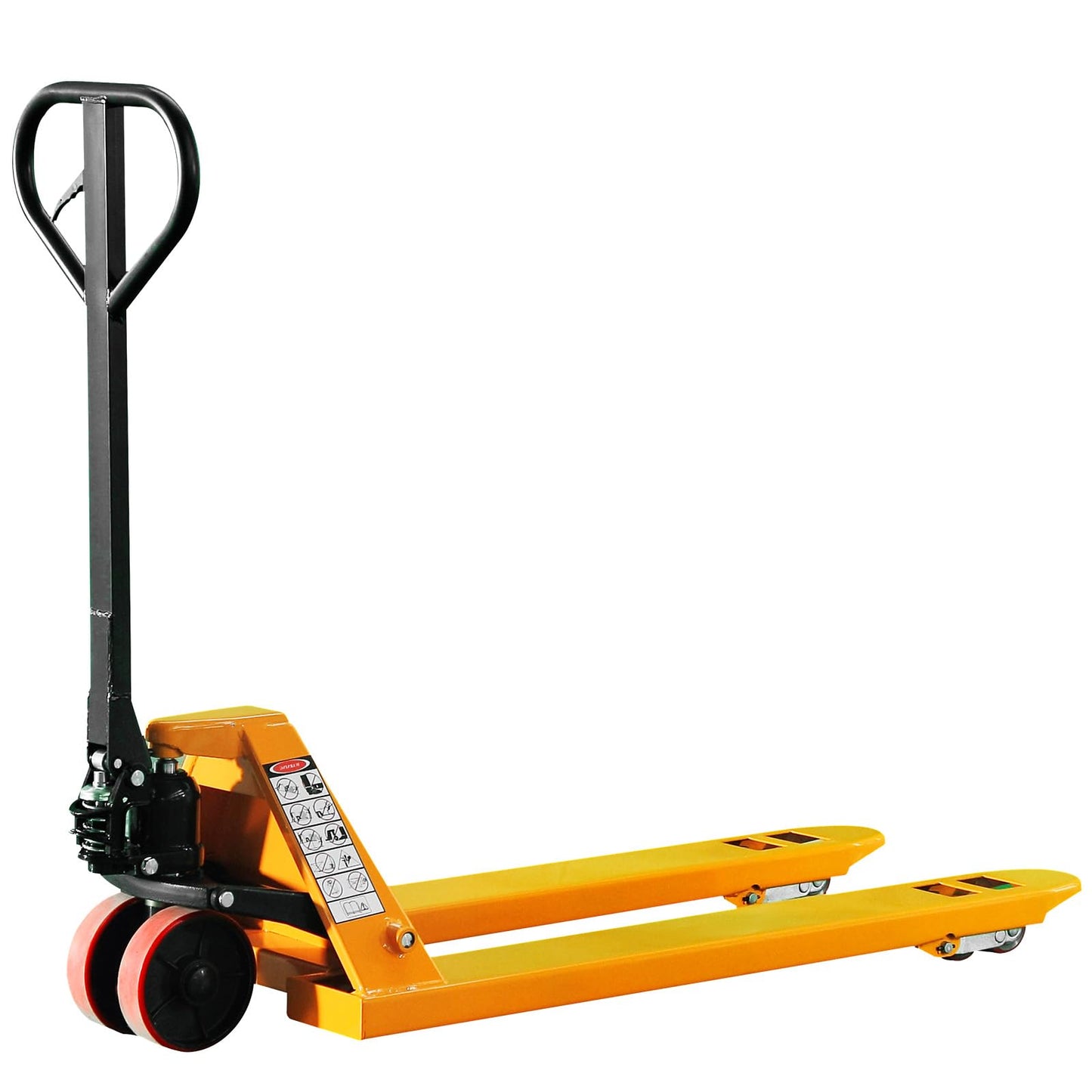 Kaixun Pallet Jack Truck, 5500lbs Capacity 27" W x 48" L Forks, Dual PU Wheels, Manual Heavy-Duty Pallet Truck for Warehouse