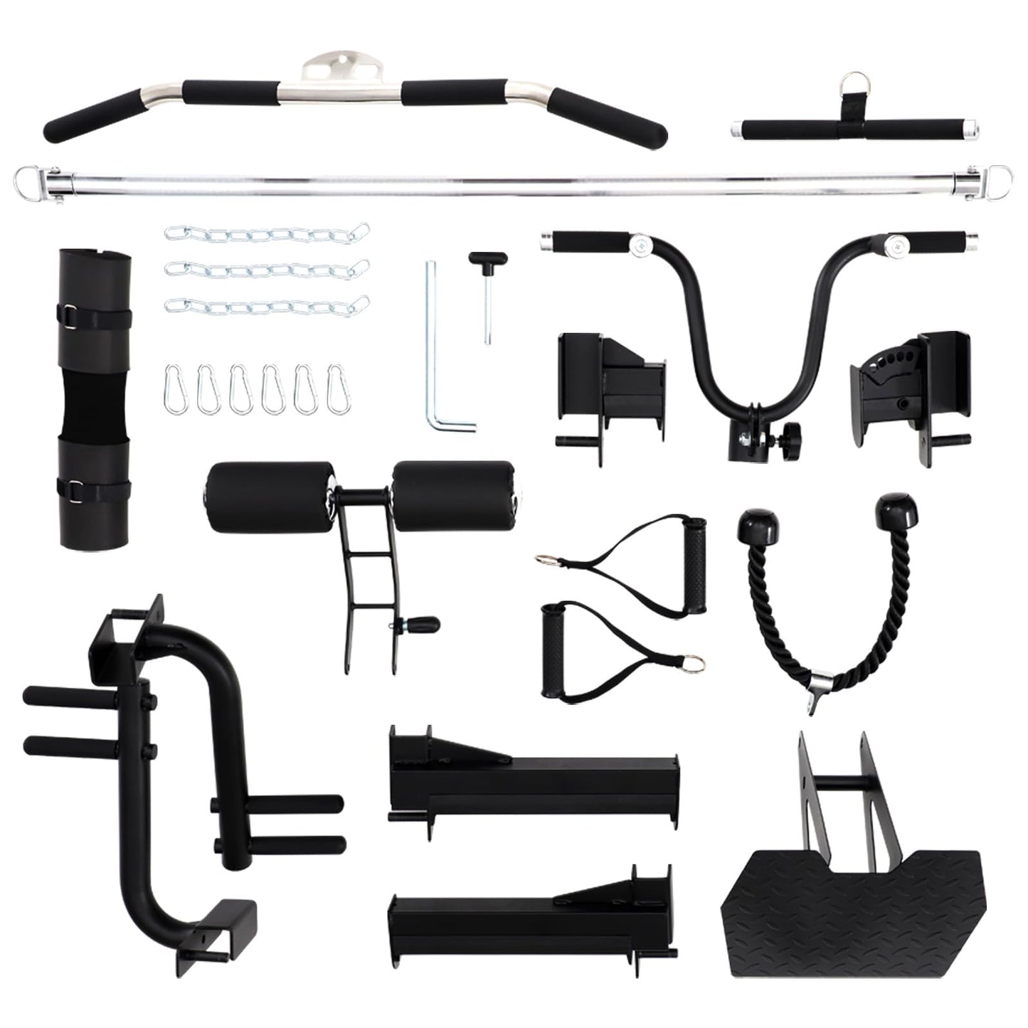 Altas Strength 3058G Smith Machine Home Gym with Dual 200lb Weight Stacks - 1,000lb Capacity Light Commercial All-in-One Power Cage, Counter-Balance System, 2.5mm Steel for Professional Training