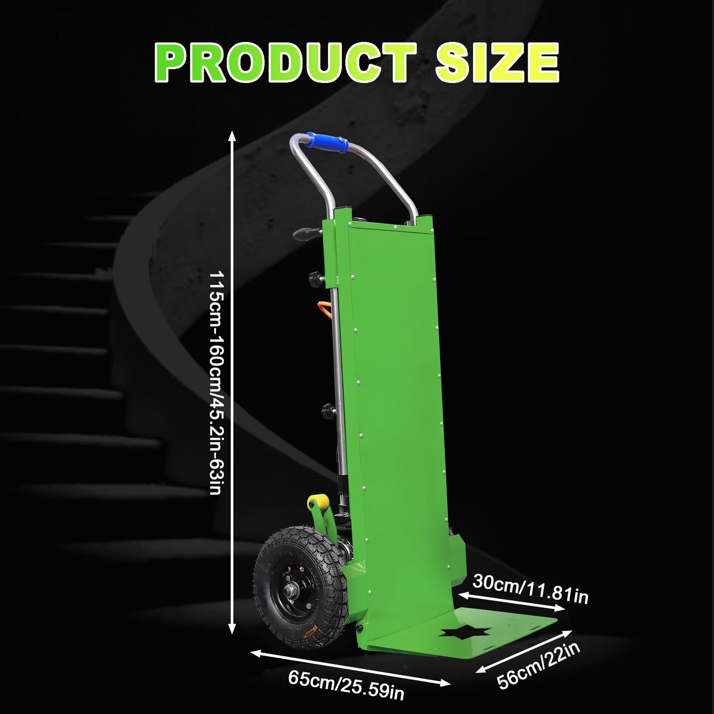 1500W Electric Stair-Climbing Hand Truck | 900lbs Heavy-Duty Load | 3-Mode Folding & Telescopic Handle | Furniture Mover w/Stair-Climber Tech