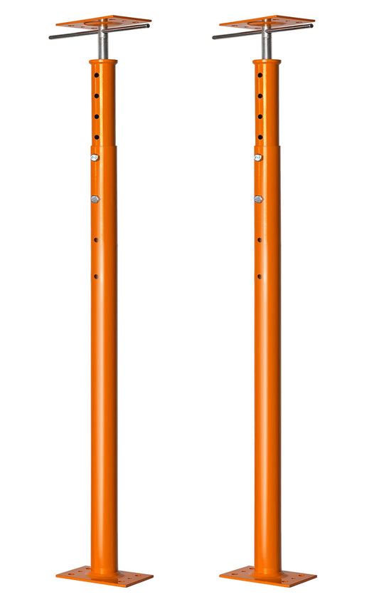 House Floor Jack, 48"-93" Adjustable Post Basement Support Pole Jacks, Heaty Duty Telescoping Jacks for Leveling, Floor Joist Jack for House Lifting Temporary Support, 18000 lbs Max Load Capacity