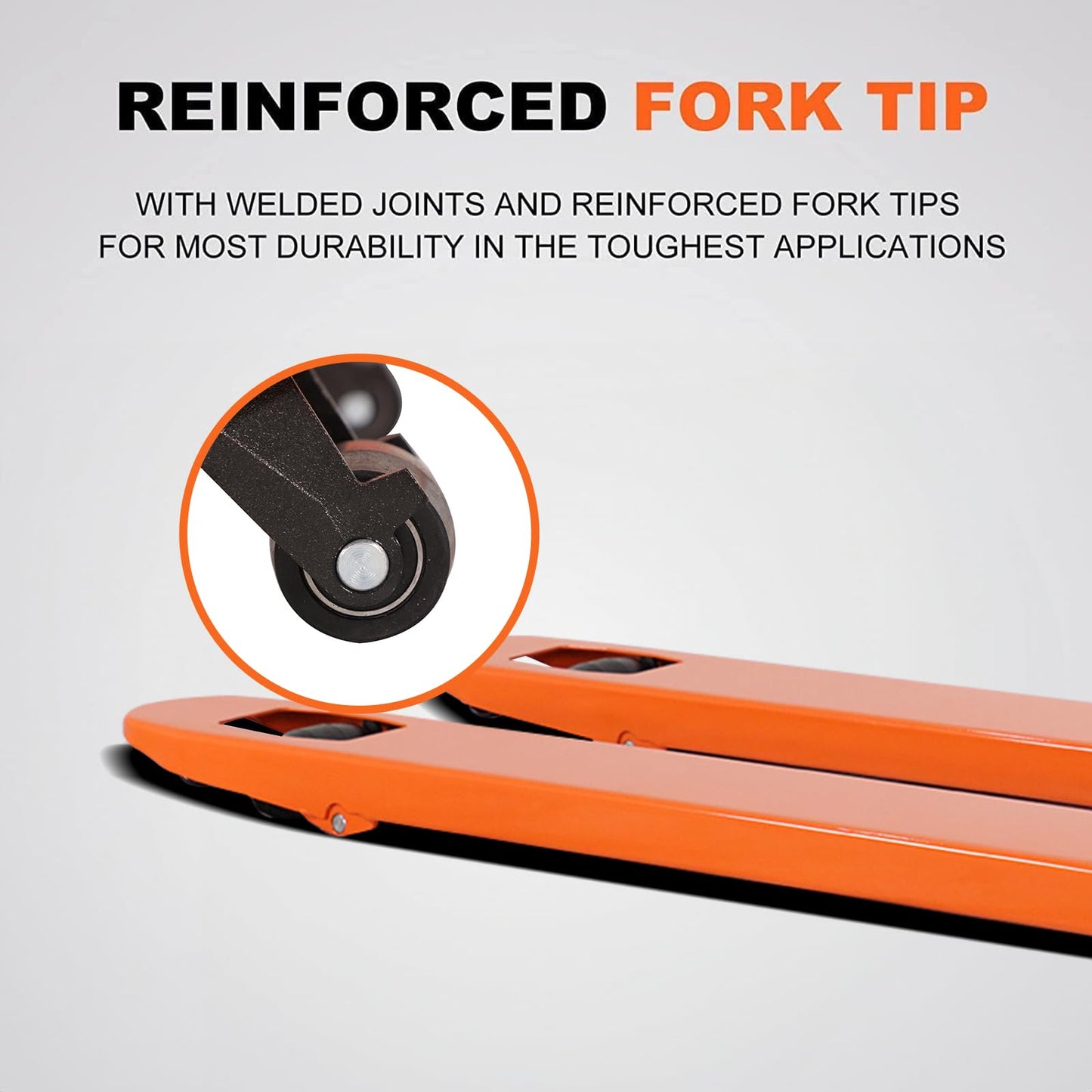 Tory Carrier Pallet Jack Truck 5500 lbs Capacity, 21" x 48" Forks, Heavy Duty Manual Pallet Truck with Non-Marking PU Wheels for Narrow Aisles Warehouse, Workshops