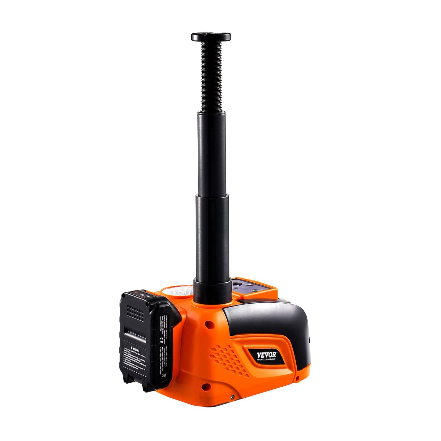 VEVOR Electric Car Jack Cordless Remote Control, 5 Tons /11000 lbs, Electric Hydraulic Jack Kit 18V Battery with Electric Impact Wrench, Tire Change Replacement with LED Light, Portable Car Jack