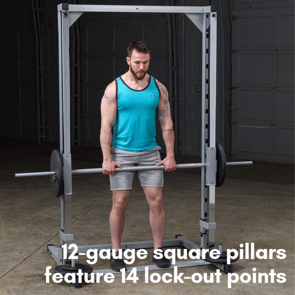 Powerline (PSM144X) Smith Machine by Body-Solid - Strength Training Equipment with Super-Glide Carriage, Adjustable Safeties, and Dual-Lock Safety Spotter Catch System