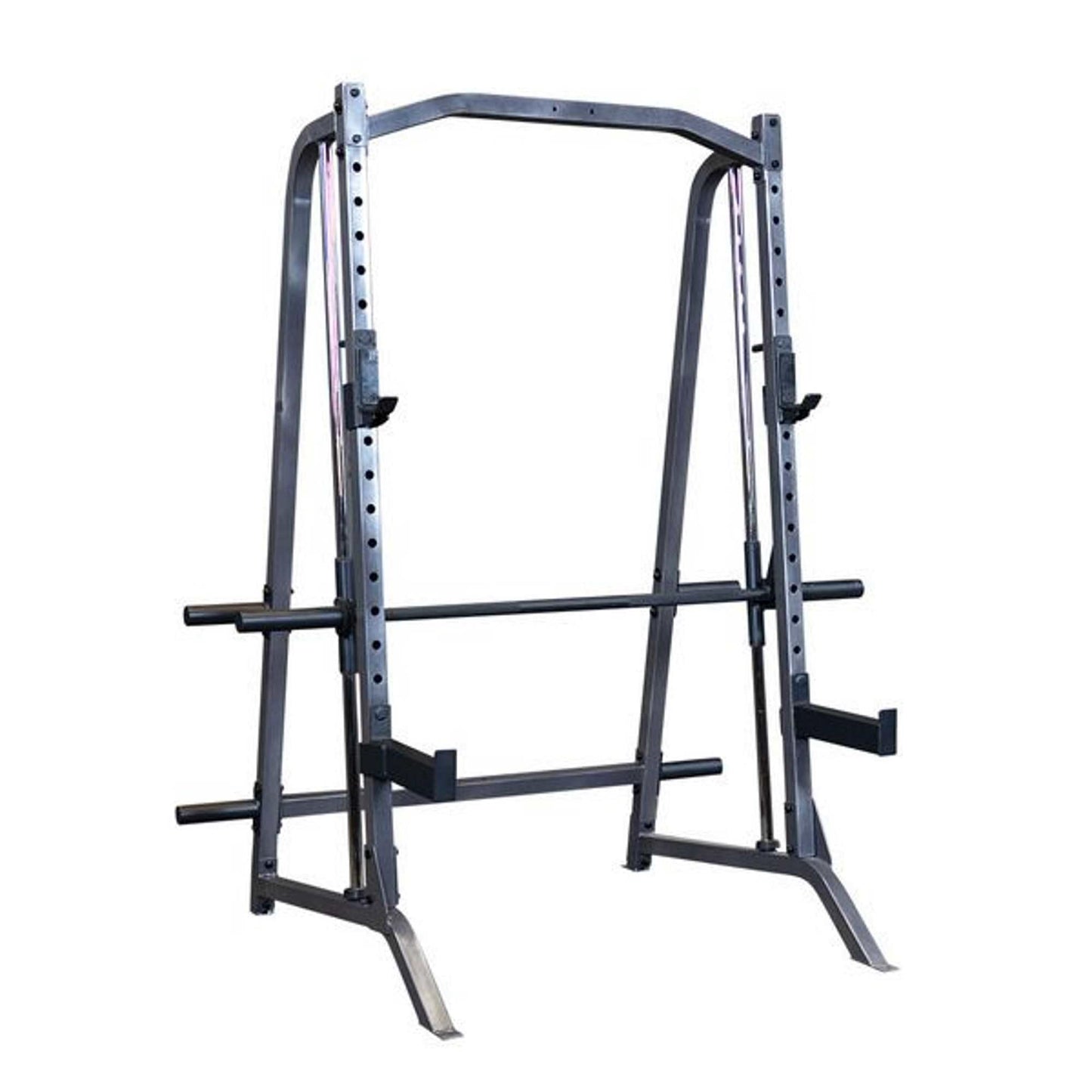 Body-Solid (PSM200) Smith Machine for Home Gym - Strength Training Equipment with Safety Catches, Squat Rack Cage, Half Rack, and Weight Plate Storage