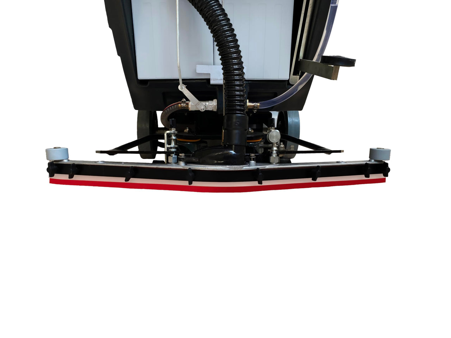 Battery Powered Walk Behind Floor and Carpet Scrubber Buffer Polisher, 19" Brush, 30" Squeegee Width, 13.5 gal Tank, Dual Brushes (Hard & Soft) and 3 Scouring Pads, 220 RPM