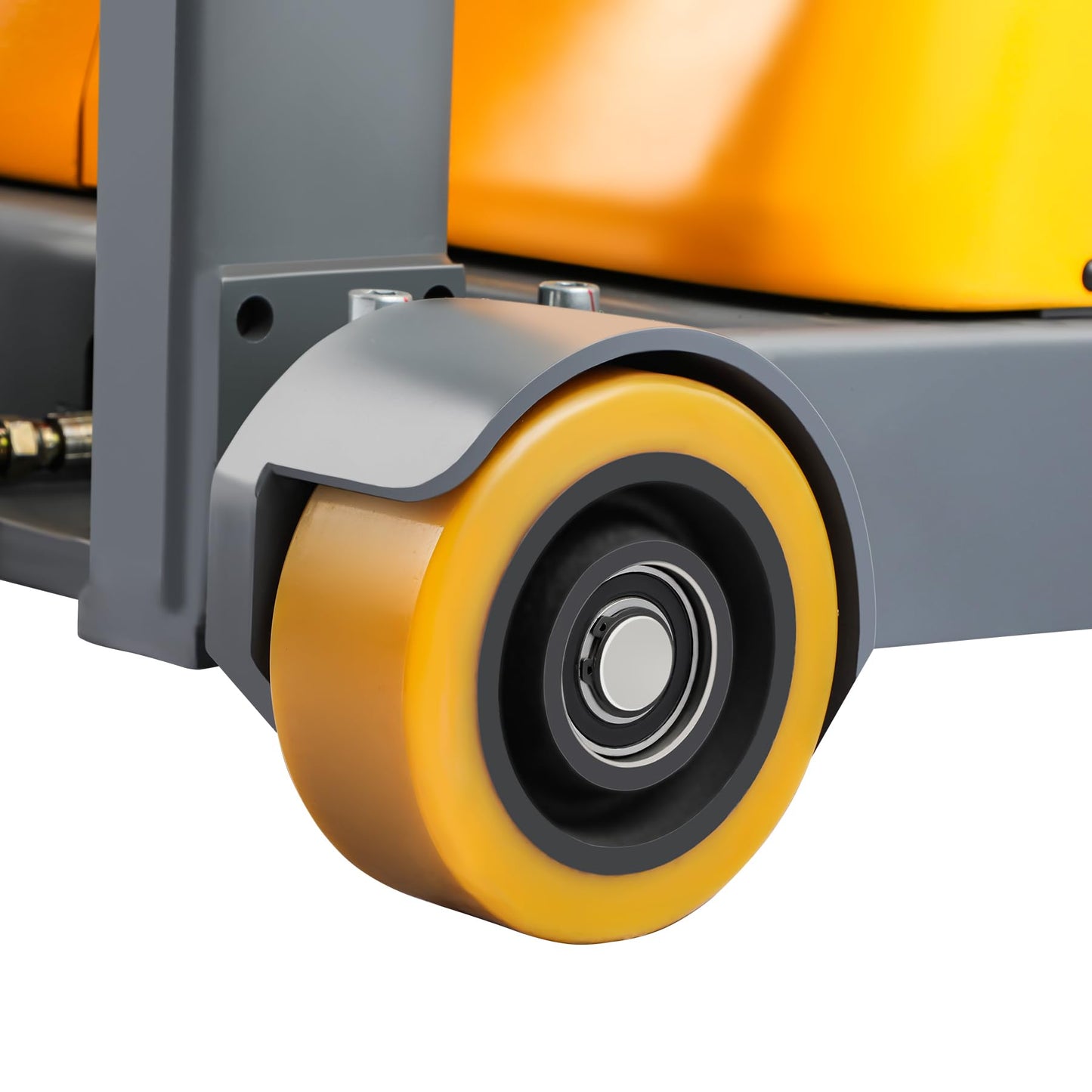 Tory Carrier Counterbalanced Full Electric Stacker Material Lift 2200lbs Capacity Straddle Forks 118" Lifting Height