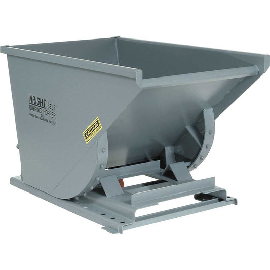 Heavy-Duty Self-Dumping Hoppers - 3/4 Cu Yd - Gray