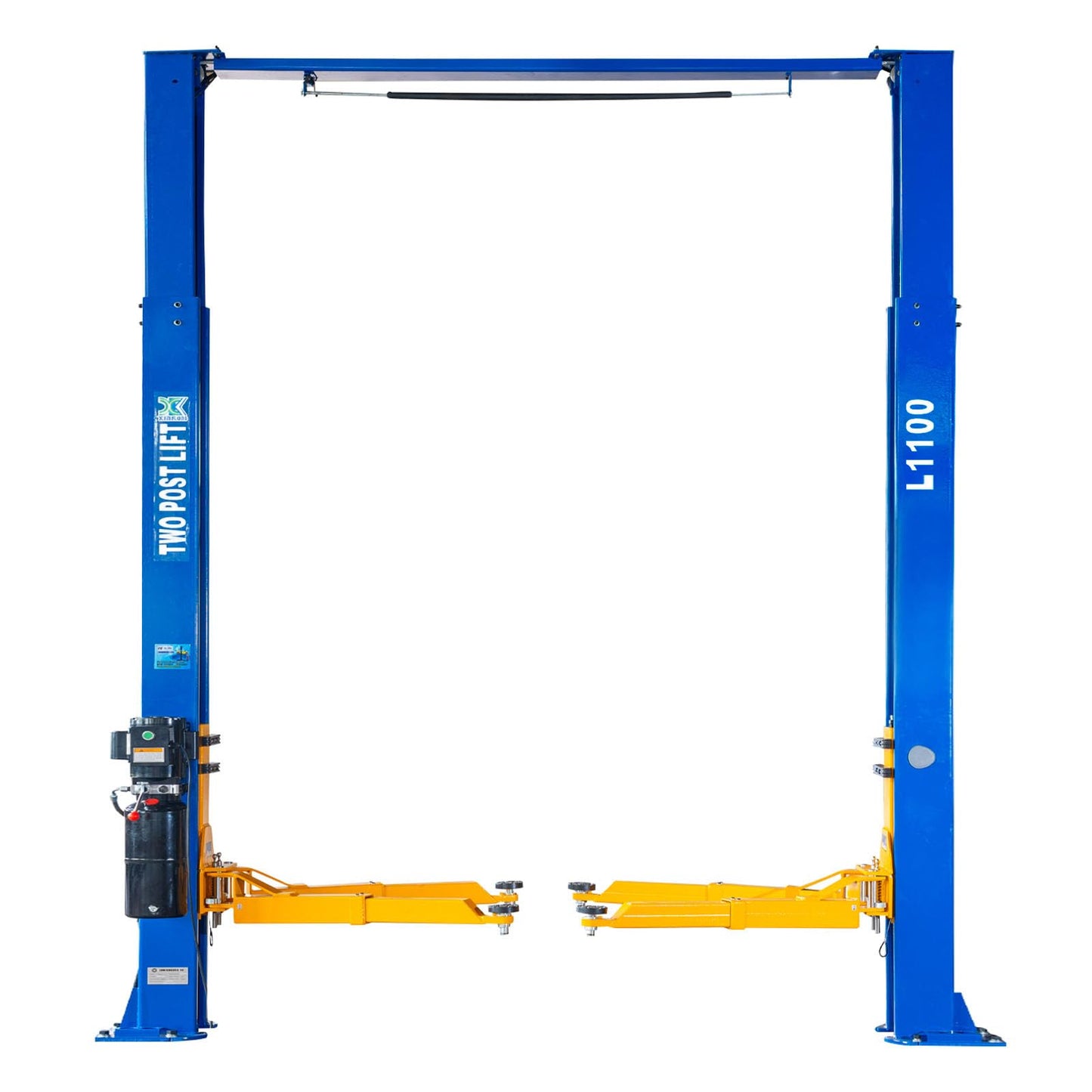 XK-L1100 Auto Lifts 10000lbs Car Lift 220V Two Post Auto Truck Clear Floor Hoist with 36 Months Part Replacement