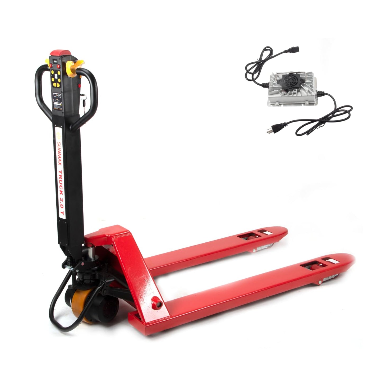 Electric Pallet Truck, 4,400 lb Capacity, Lithium Battery Walk-Behind Pallet Jack for Warehouses, Factories & Loading Docks, Electric Brake