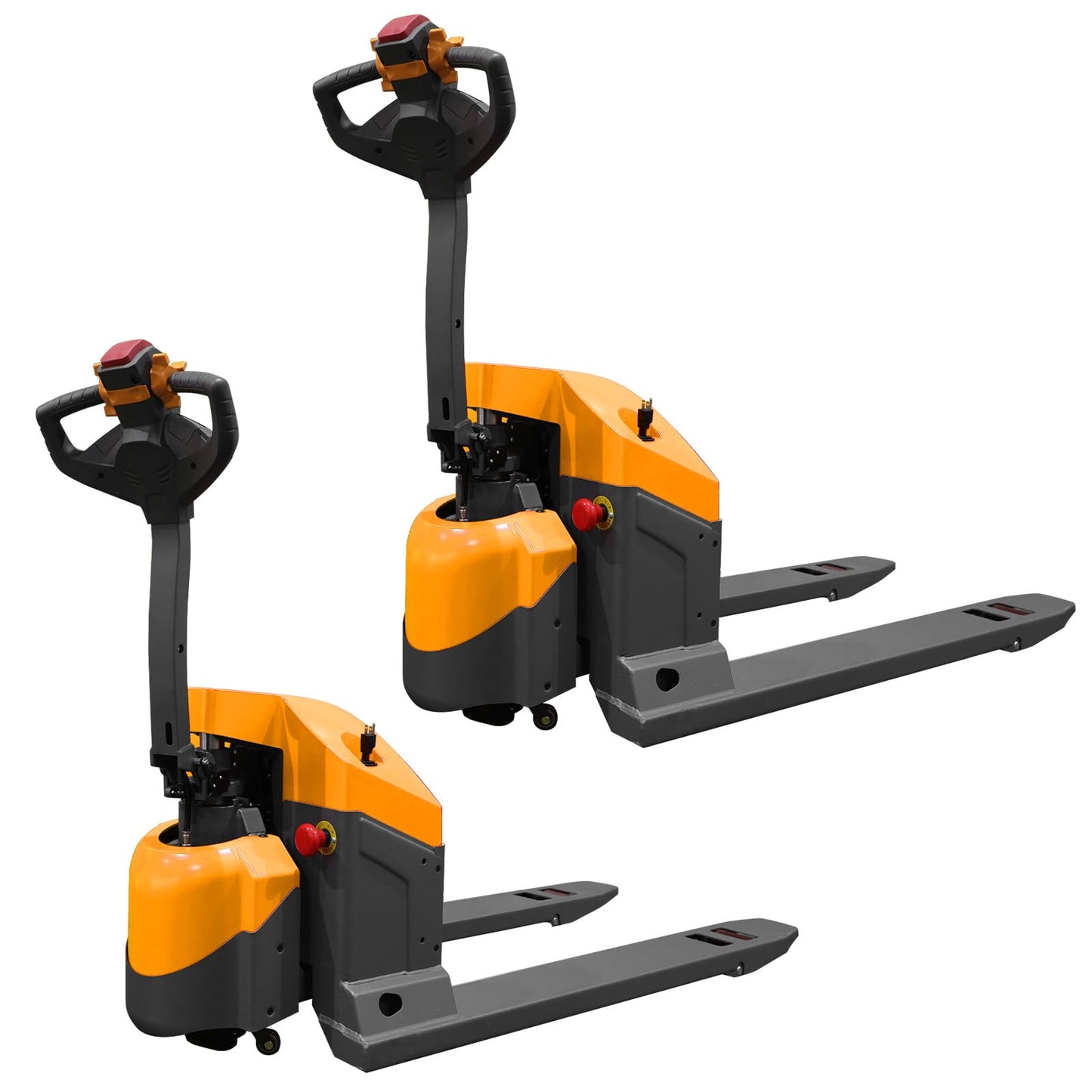 APOLLOLIFT Full Electric Pallet Jack, 4400lbs Capacity 48" x 27" Fork Size Pallet Truck with Emergency Key Switch for Narrow Space-2PCS