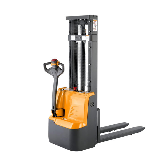 Tory Carrier Full Electric Walkie Stacker Material Lifts with Fixed Legs 2640lbs Capacity 118inches Lifting Height