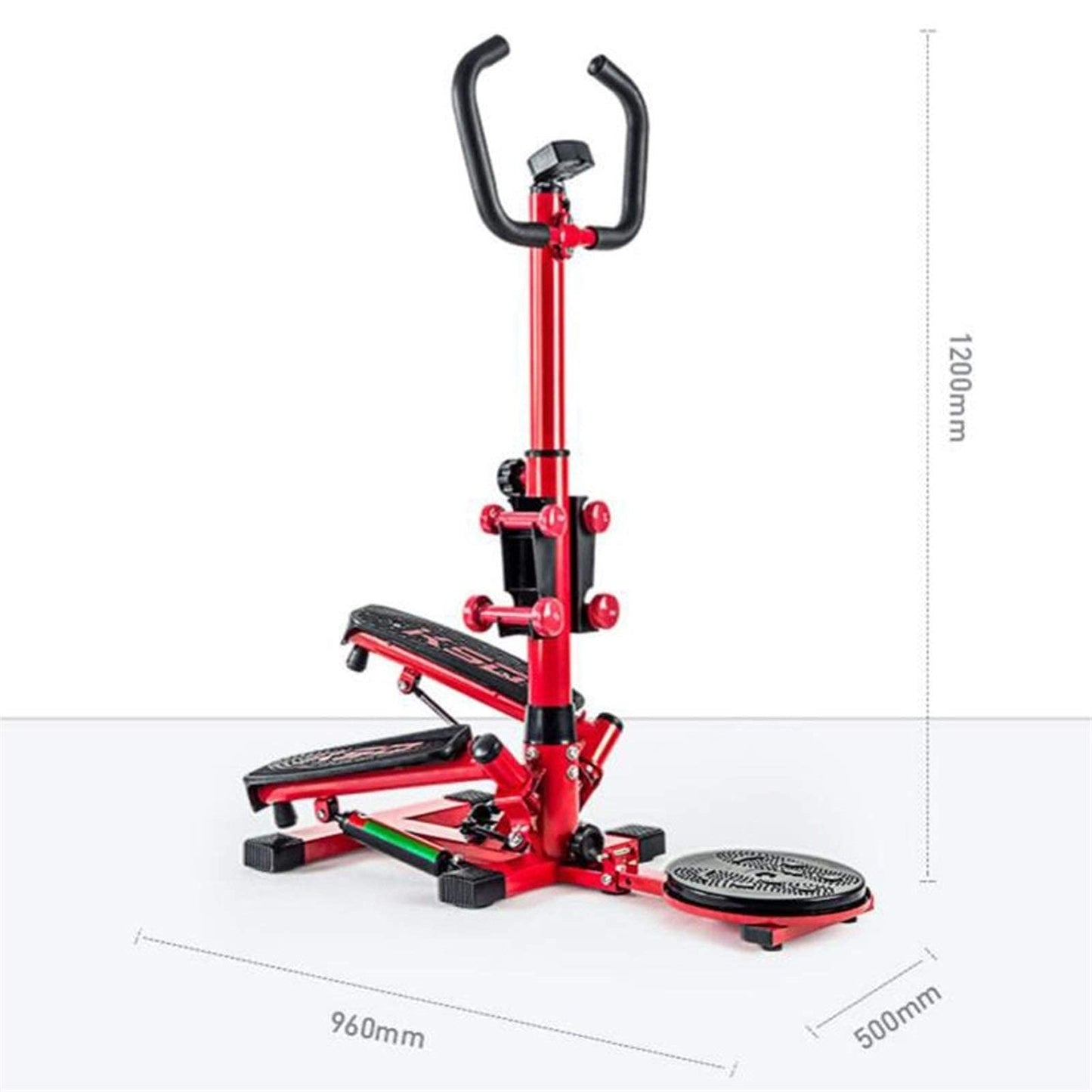 Stepper,Mini-Swing for Exercise Mini Stair Workout Step Machine Home Silent Fitness Equipment for Men and Women with Dumbbells and Waist Twist