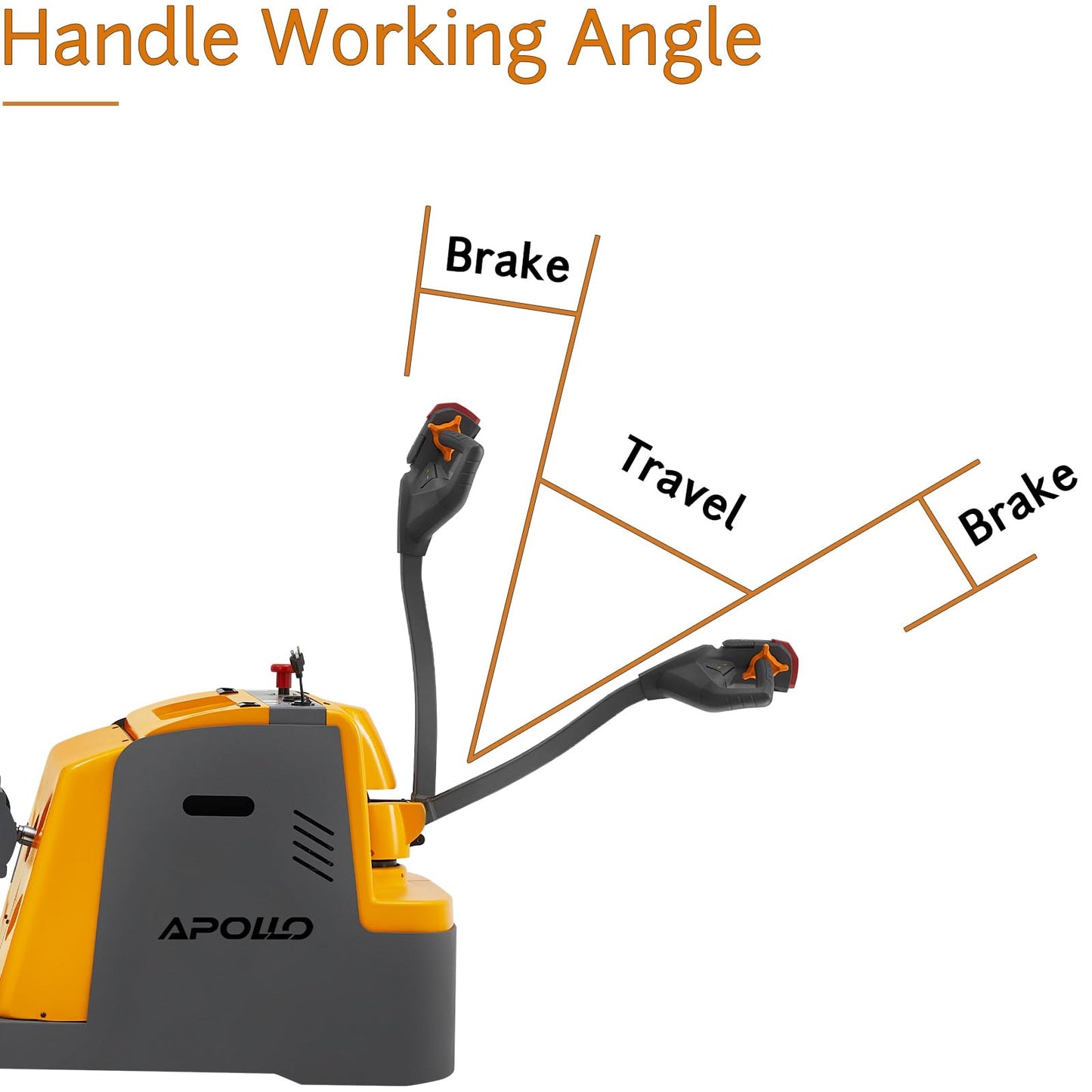 APOLLOLIFT 118" High Counterbalanced Electric Stacker 1200Lbs Capacity Material Lift