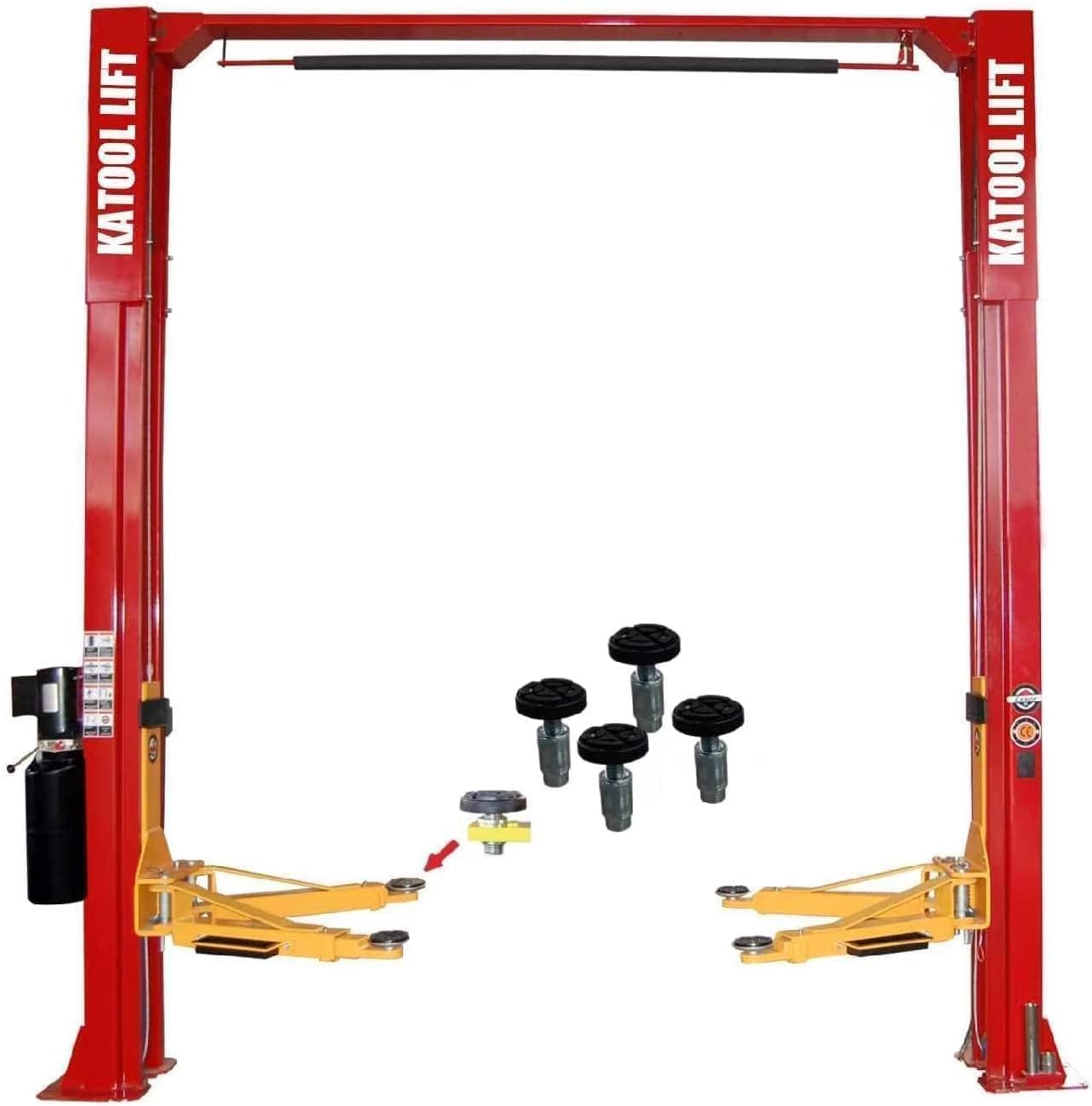 KT-M110 Professional 2 Post Car Lift, 11,000LBS Capacity Lift, Double S Design Column Space-Saving Clear Floor Design for Trucks, SUVs, Vehicles & Home Garage (KT-M110Y)