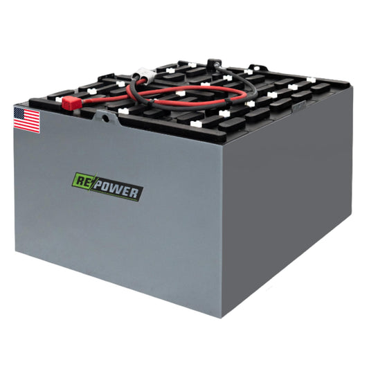 Repower - 36V Forklift Battery - Reconditioned Lead Acid for Electric Forklifts - Heavy Duty Industrial Power - 18-85-29 Series 32x23 - Warehouse Equipment - Compatible with Systems