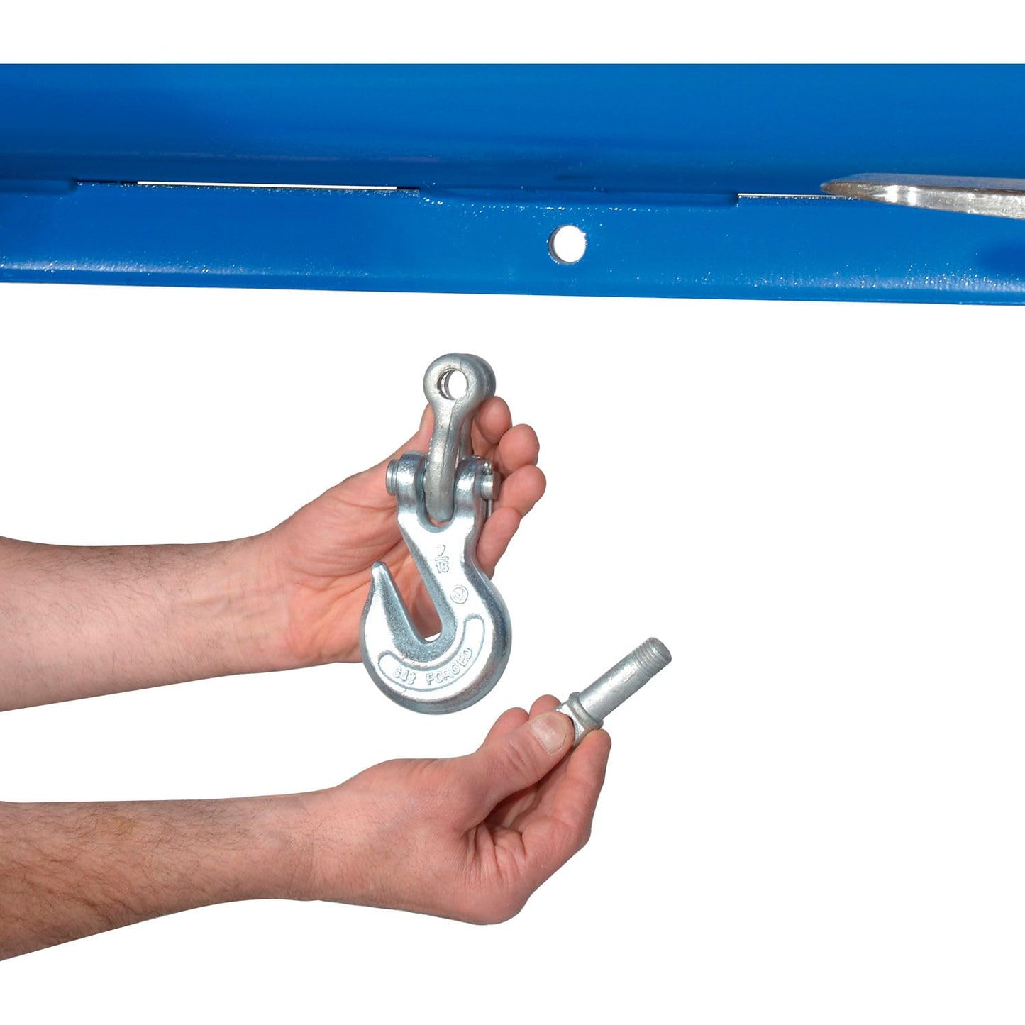 Global Industrial Forklift Telescoping Jib Boom Crane, Adjustable 86-1/4" to 153-3/4" Length Range, 4000 Lb. Capacity, Moves Heavy, Awkward or Long Loads