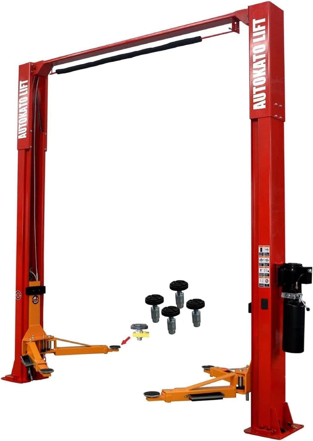 AK-M120 2 Post Lift Auto/Car Turck Hoist with 12000Lbs Lifting Capacity Shop Garage Equipment (Extra Height 167 Inch/4.235 M) (RED)