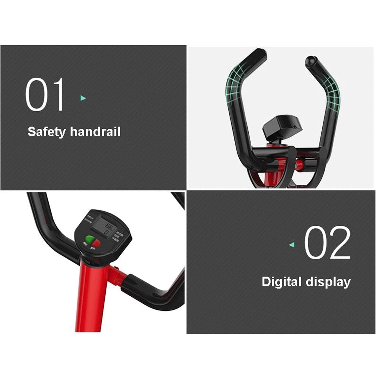 ZHCWEP Mini-Stepper Swing Stepper Twist Stepper Stair Step Machiner with Dumbbells and Twist Discs Home Weight Loss Climbing Machine Sports Equipment for Women Men Beautiful Scenery, Red