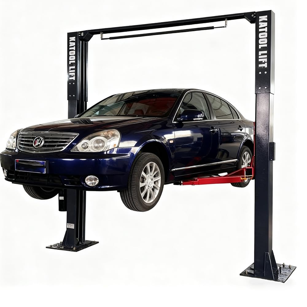 AM-120SD Two Post Car Lift 12000 lbs, 4HP Direct Drive with Single Point Lock Release, Heavy Duty Auto Hoist for Commercial Garage