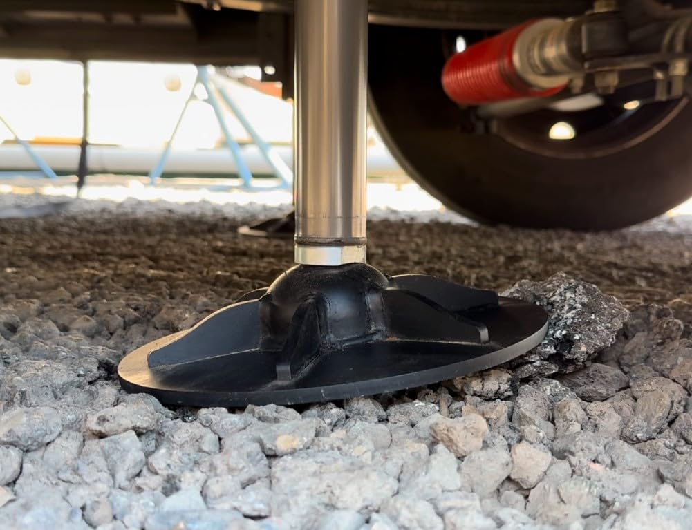 RVpaws RV Landing Gear Jack Foot Pad Set of 2-9" for Lippert Level Up and Lippert Titan Leveling Systems