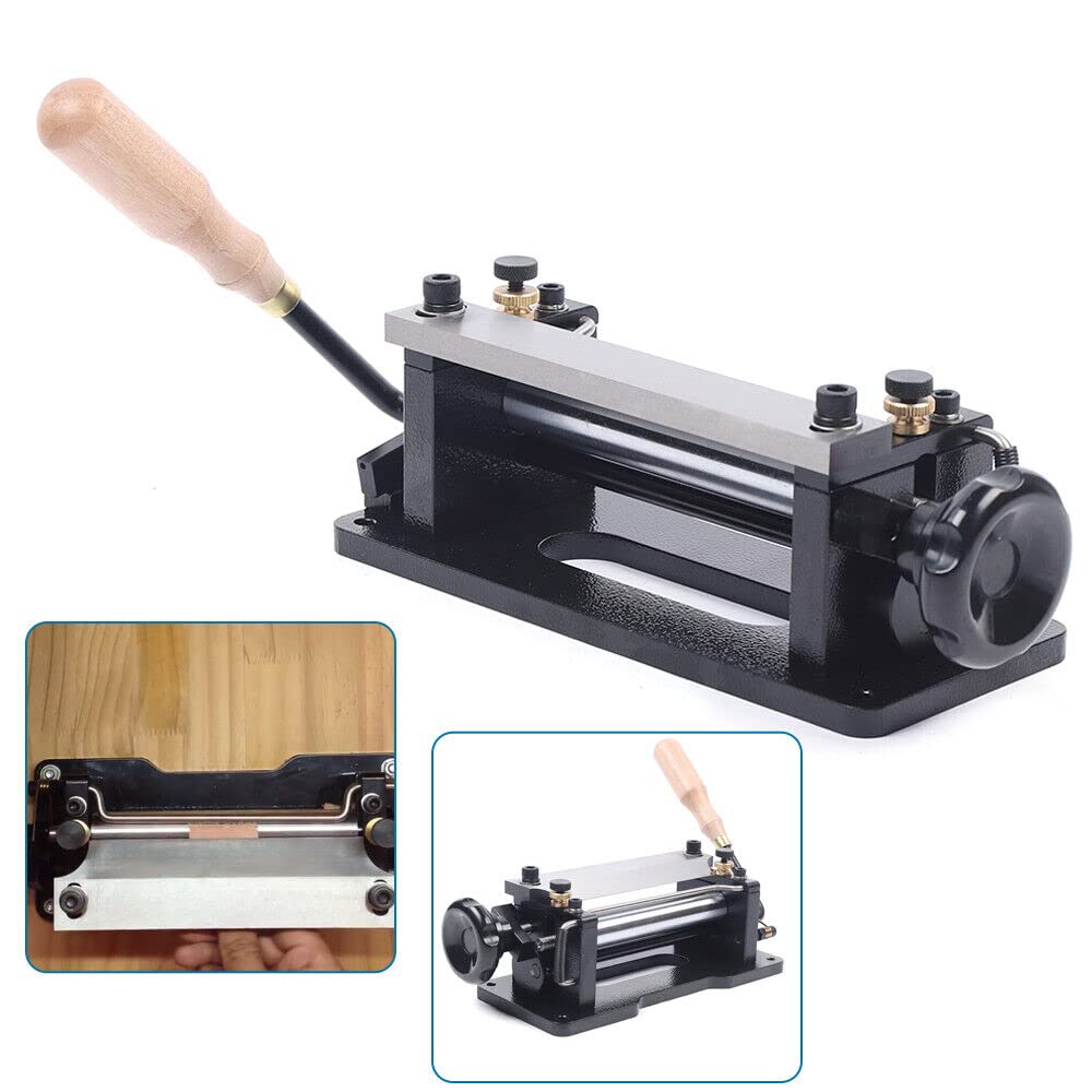 3FLQOOPP Manual Peeling Leather Splitter DIY Manual Ski Shovel Skin Machine Peeling Machine Edge Peeler for Width <7 cm Plant Leather Tanning Powder Set Stainless Steel Craft Tool