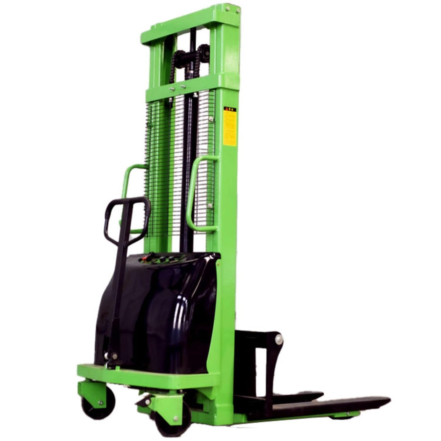 Electric Pallet Transport Stacker, Battery Powered Forklift Lift Truck, Walk Behind Hydraulic Lifting Equipment, Warehouse Stacking Machine, Material Handling System