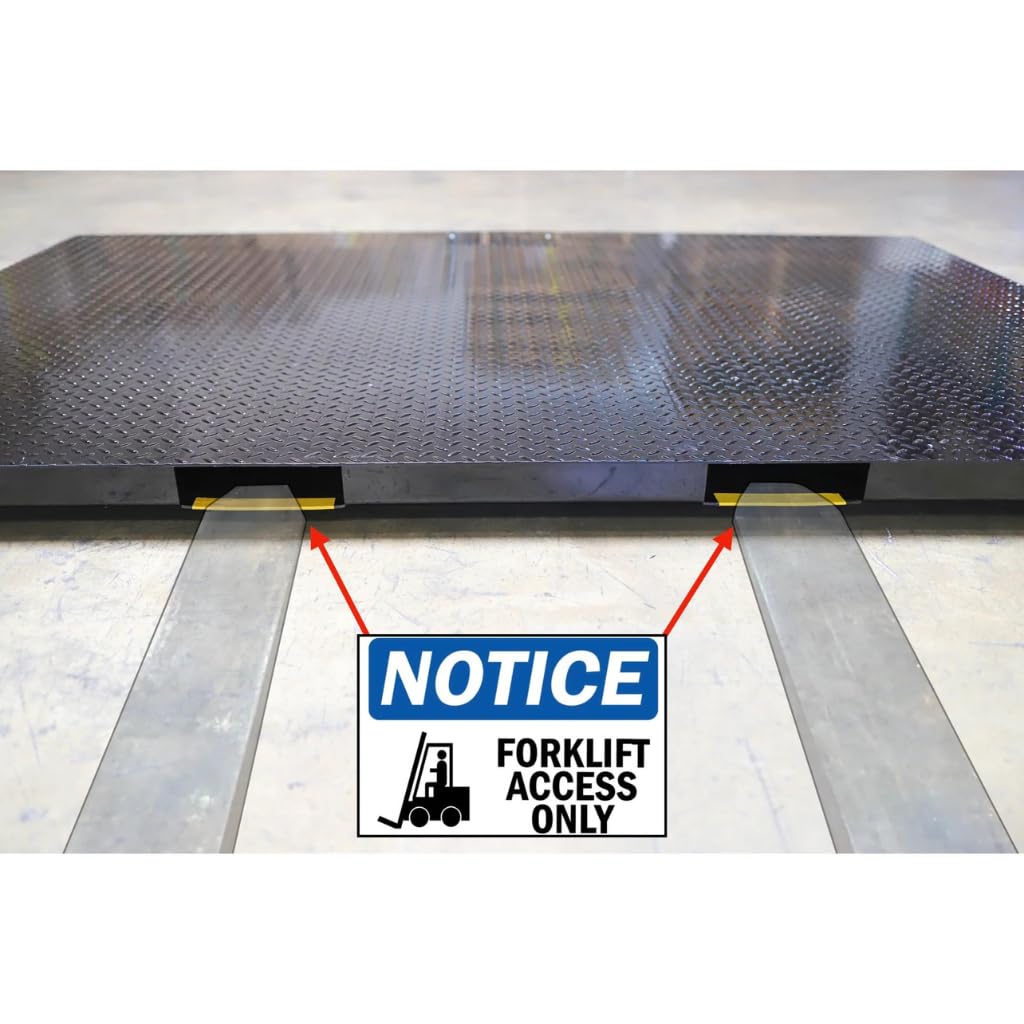 SellEton SL-900-FA Forklift Access Industrial Floor Scales USA Made NTEP Certified with 48" × 96" (4' x 8') | 2500 Ib × .5 Ib