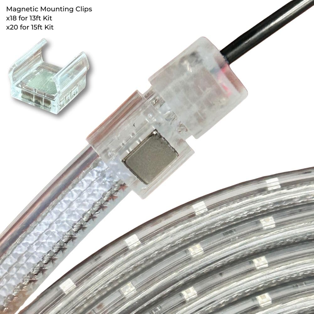 LED Lift Light Kit 15 Foot Set with 2 Light Strips Automotive Lift