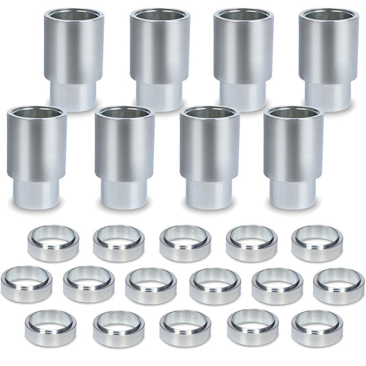 CreatAuto 24pcs 50mm Car Lift Adapter Kit, 2/2.5/3/3.5/4/4.5/5/5.5/6 Inch 9 in 1 Extension Stack Truck Adapter Kit, Fit for Most 2-Post Car Lift Bridge Jack Support, Fit for Rotary 2-Post Lift