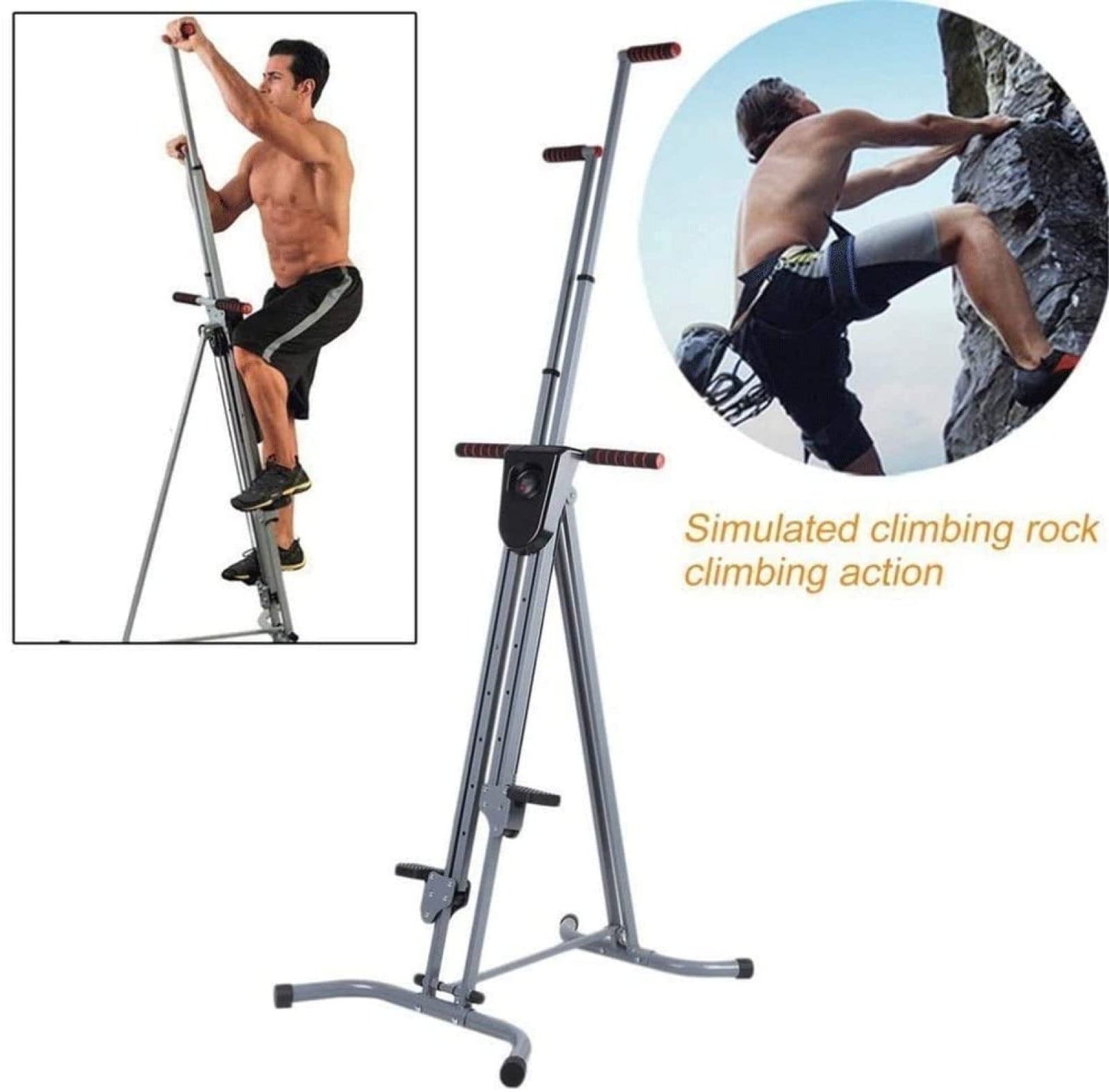 Home Fitness Gyms Stepper Stepper-Vertical Climber Folding Exercise Climbing Machine Exercise Equipment Climber for Home Gym Stair Stepper Exercise for Home Body Trainer,Super