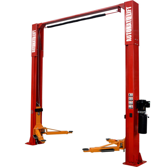 KATOOL AUTOKATO AK-M120 Two Post Lift 12000 lbs Clearfloor Car Lift, 220V/60Hz/1PH, Home Garage Auto Lift Equipment