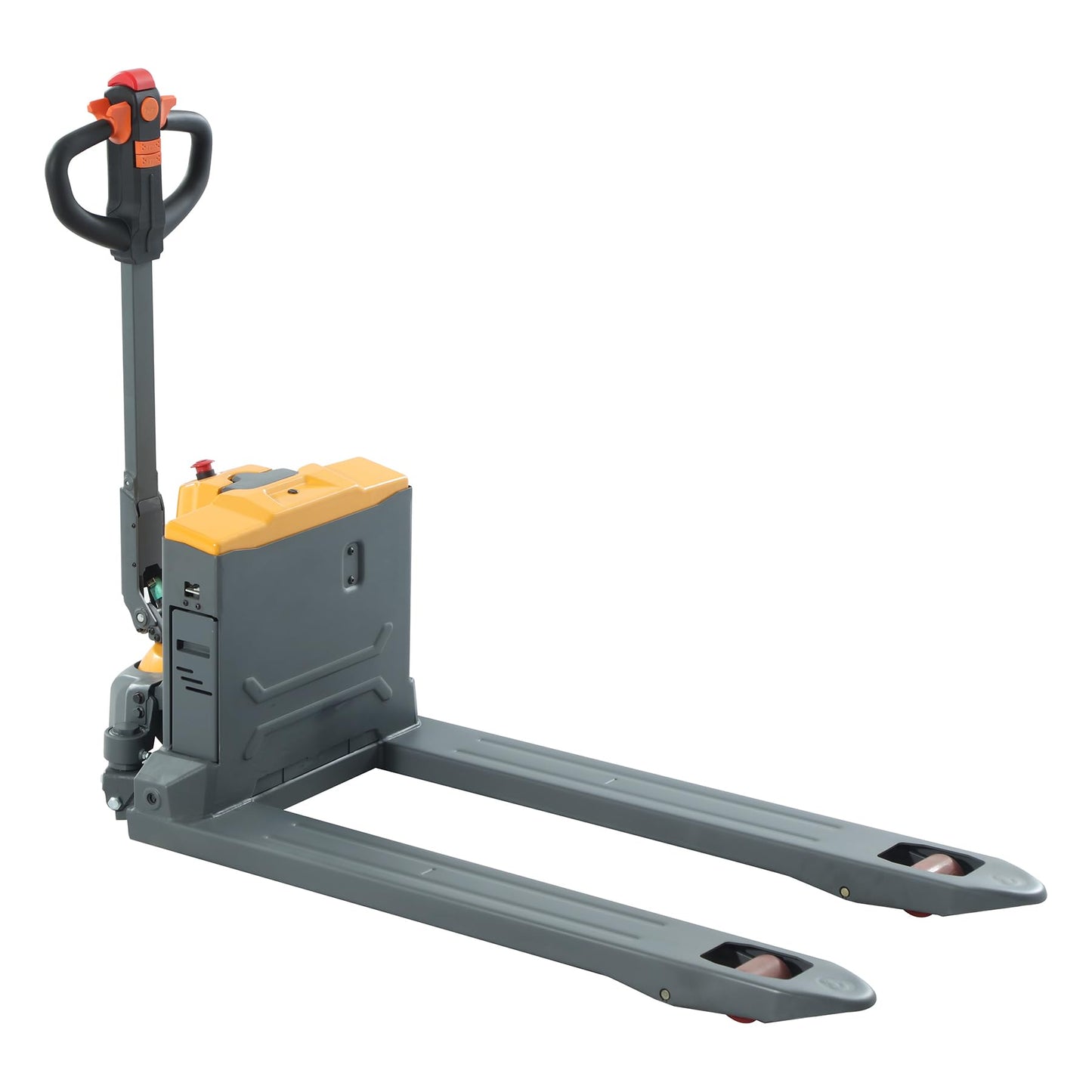 Tory Carrier Electric Pallet Jack Truck 3300lbs Capacity Lithium Electric Pallet Trucks 48" x 27" Fork Size Li-ion Battery Pallet Lift with Extra Battery-Yellow