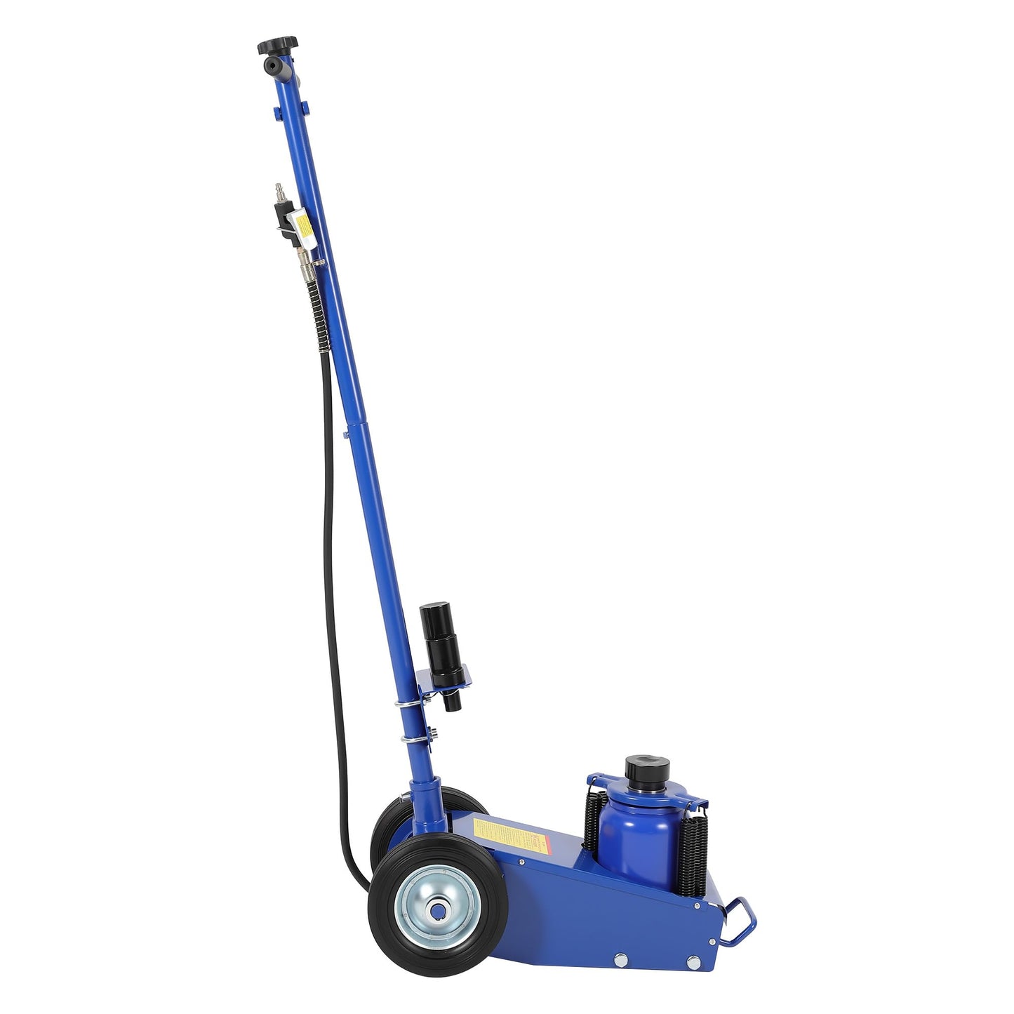 35 Ton Air Hydraulic Floor Jack for Heavy Duty Trucks & Tractors – 77,000 LBS Capacity, Low Profile (10"-21.19"), 4 Adapters (10/25/60/100mm), 46" Adjustable Handle – Dual Power (Air/Hydraulic)