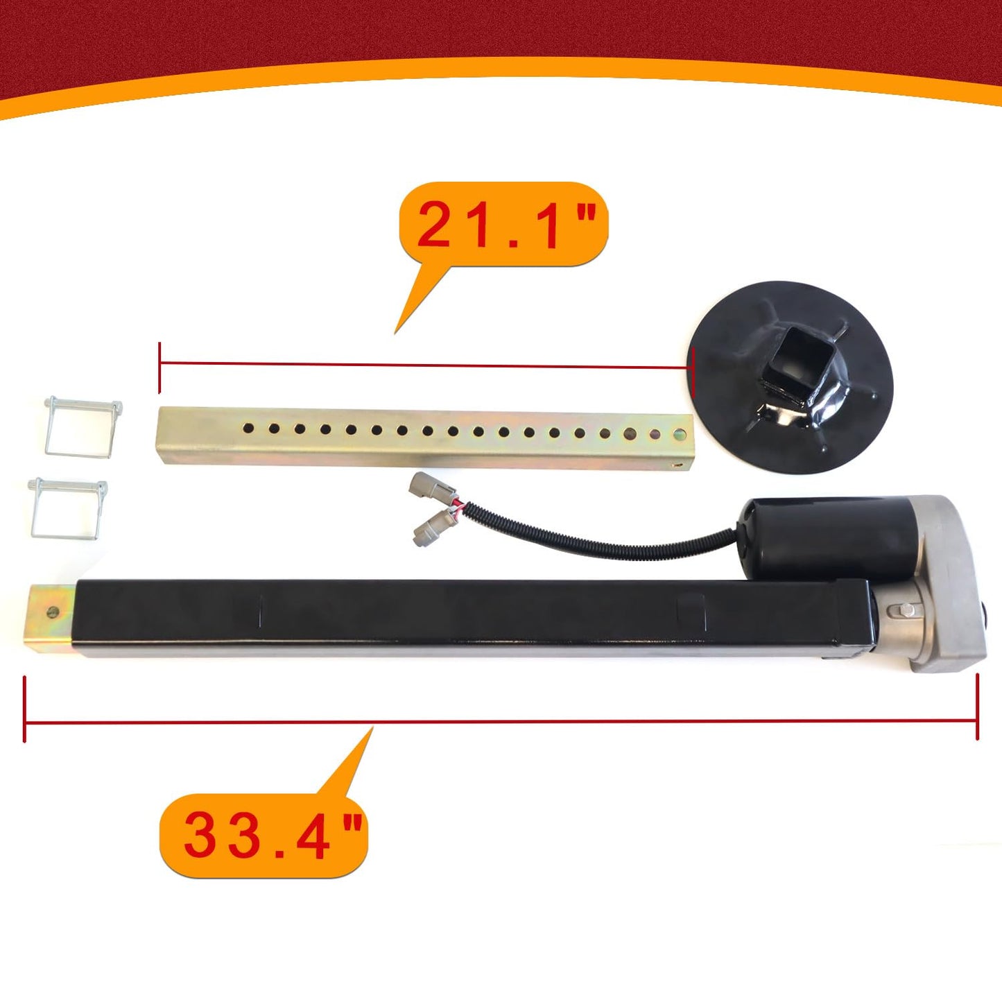 RJSPHH 5th Wheel RV Jack Right or Left Leg, Ground Control 3.0 Automatic 5th Wheel RV Leveling System Front Hall Effect Jack with Motor, 5000 lbs, Black 305340