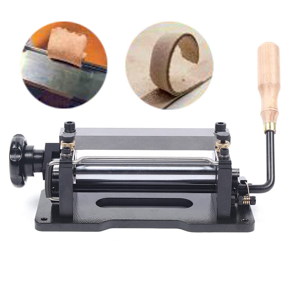 3FLQOOPP Manual Peeling Leather Splitter DIY Manual Ski Shovel Skin Machine Peeling Machine Edge Peeler for Width <7 cm Plant Leather Tanning Powder Set Stainless Steel Craft Tool