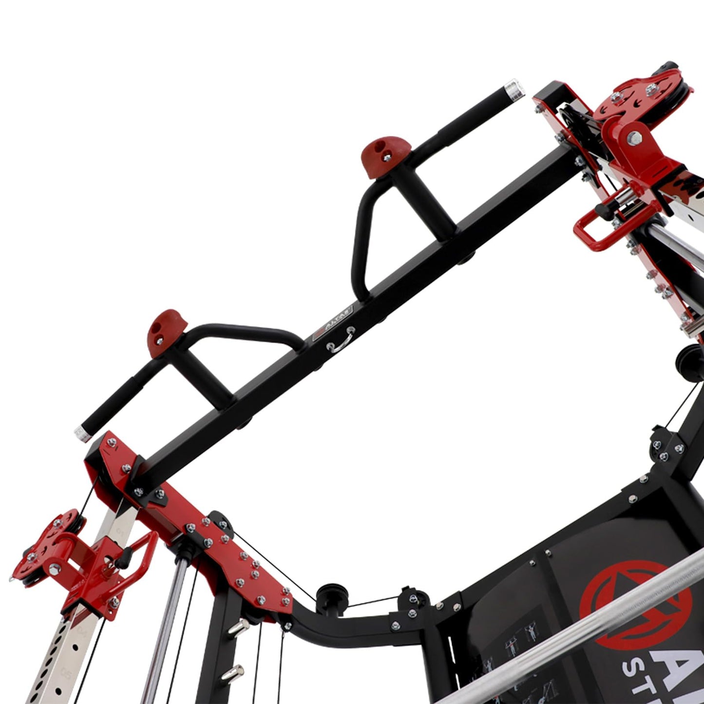 Altas Strength 3058G Smith Machine Home Gym with Dual 200lb Weight Stacks - 1,000lb Capacity Light Commercial All-in-One Power Cage, Counter-Balance System, 2.5mm Steel for Professional Training