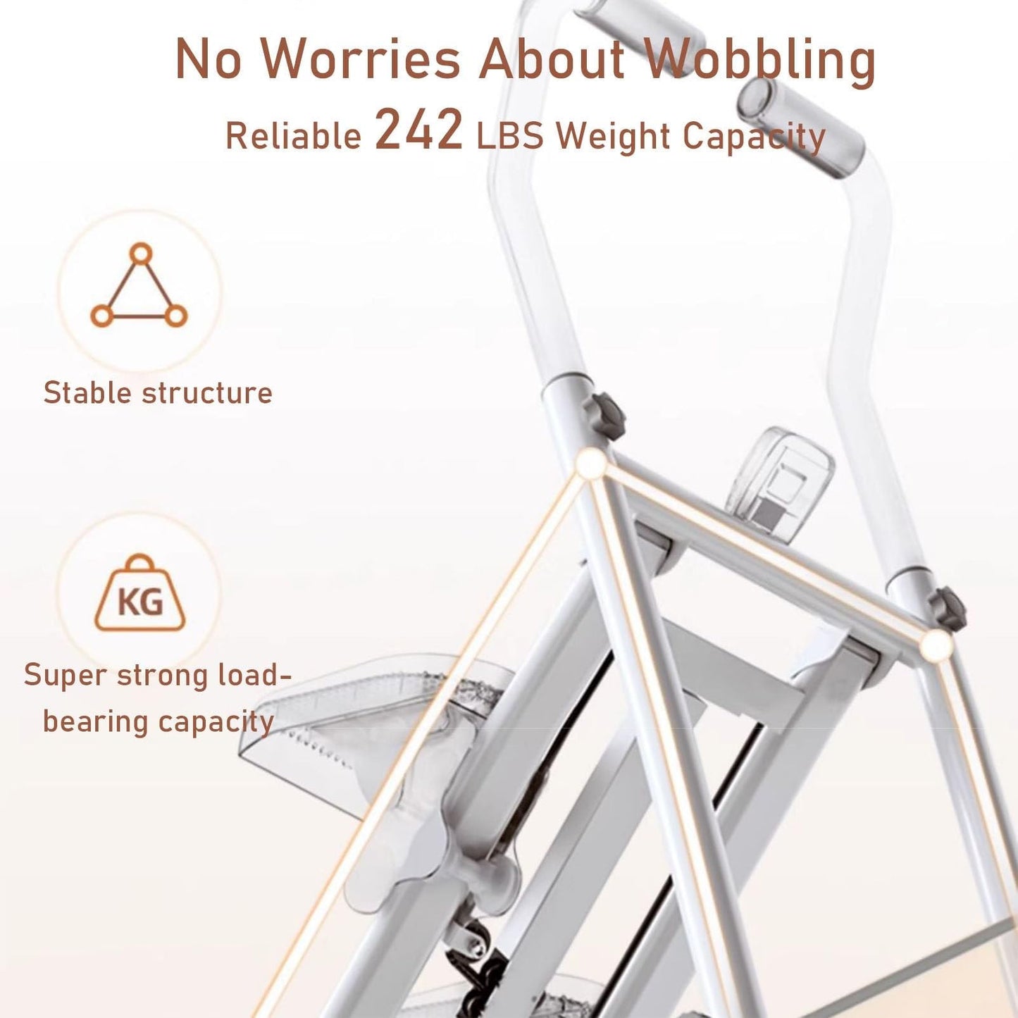 Vertical Climber Machine with 3-Speed Resistance Adjustment, Stair Stepper for Full-Body Workout, Folding Stair Climber Exercise Machine with Various Armrest Styles