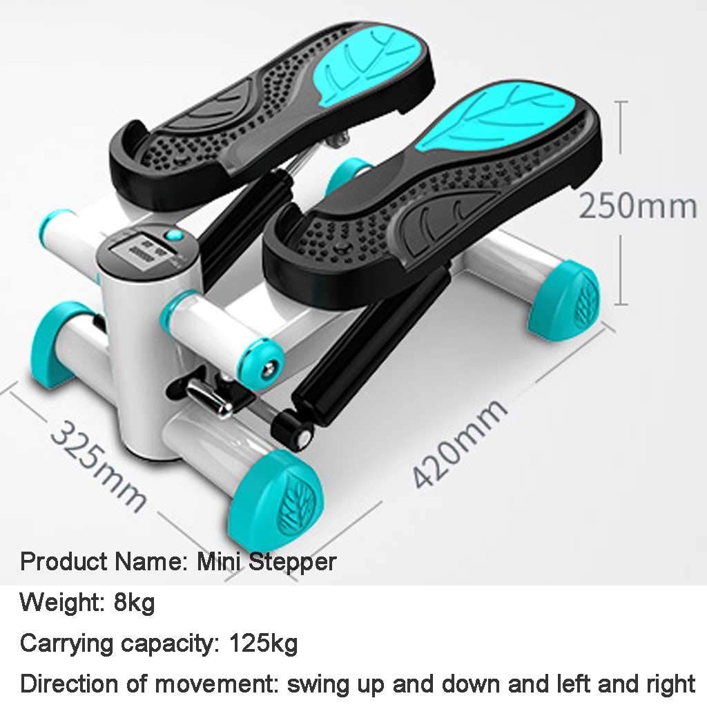 Stepper,Mini Desk Elliptical Massage Exercise Stair Machine Fitness Large Non-Slip Pedals and Display for Home Gym Use (A)