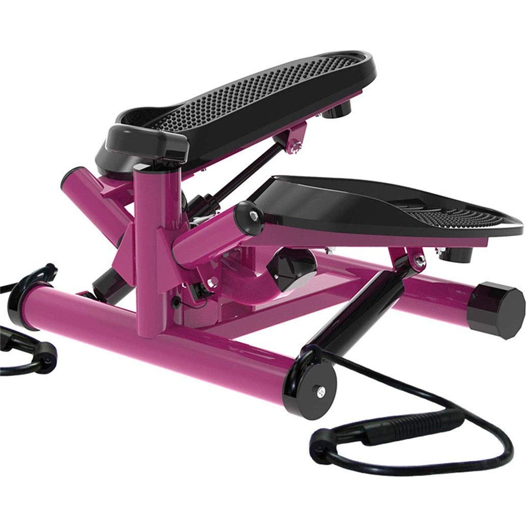 ZHCWEP Stepper,Portable Twist Stair Stepper Adjustable Resistance, Twisting Step Fitness Machine with Bands and LCD Monitor Efficency