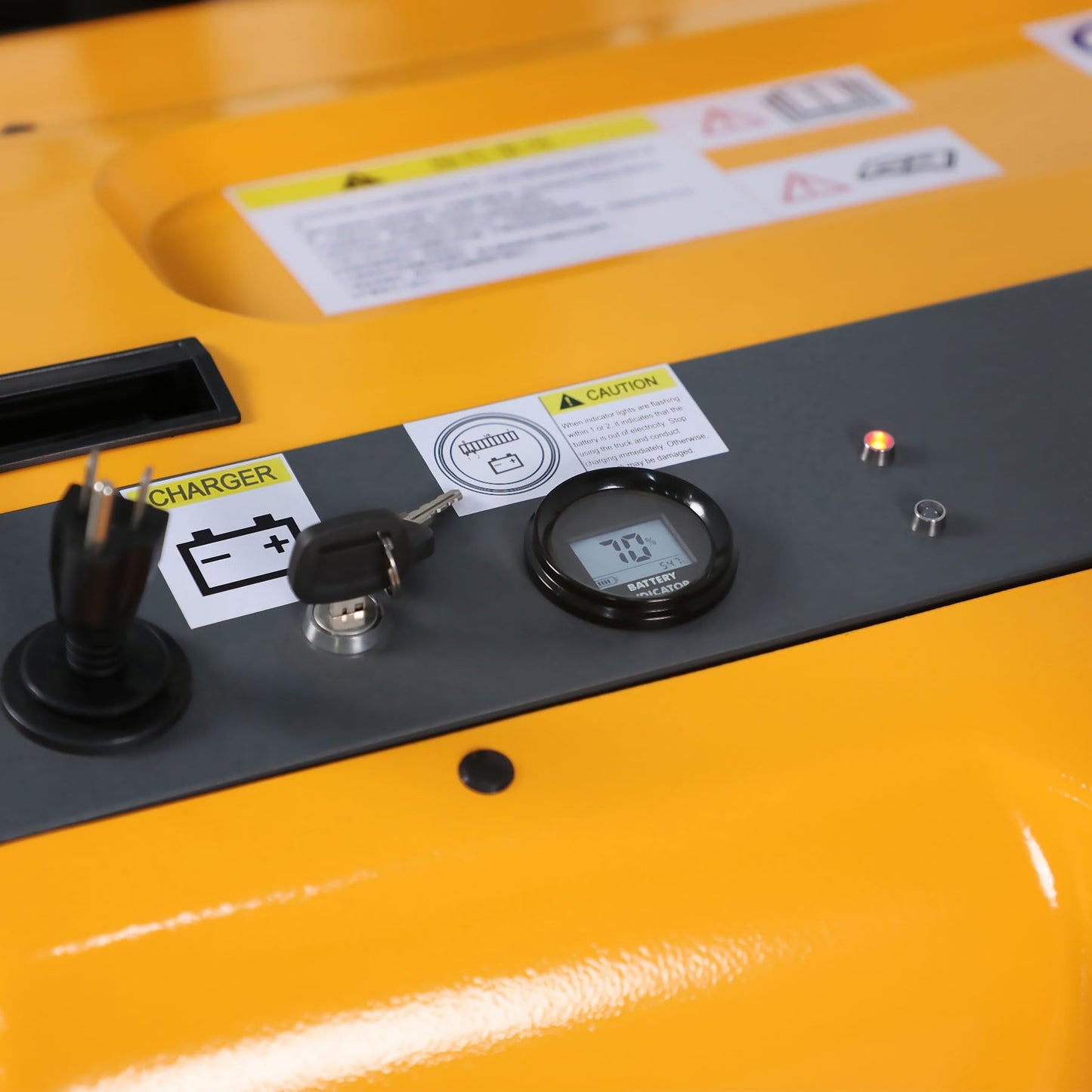 Aequanta Counterbalanced Electric Stacker 1200lbs Capacity 118" Lifting Height Full Electric Forklift with Straddle Legs