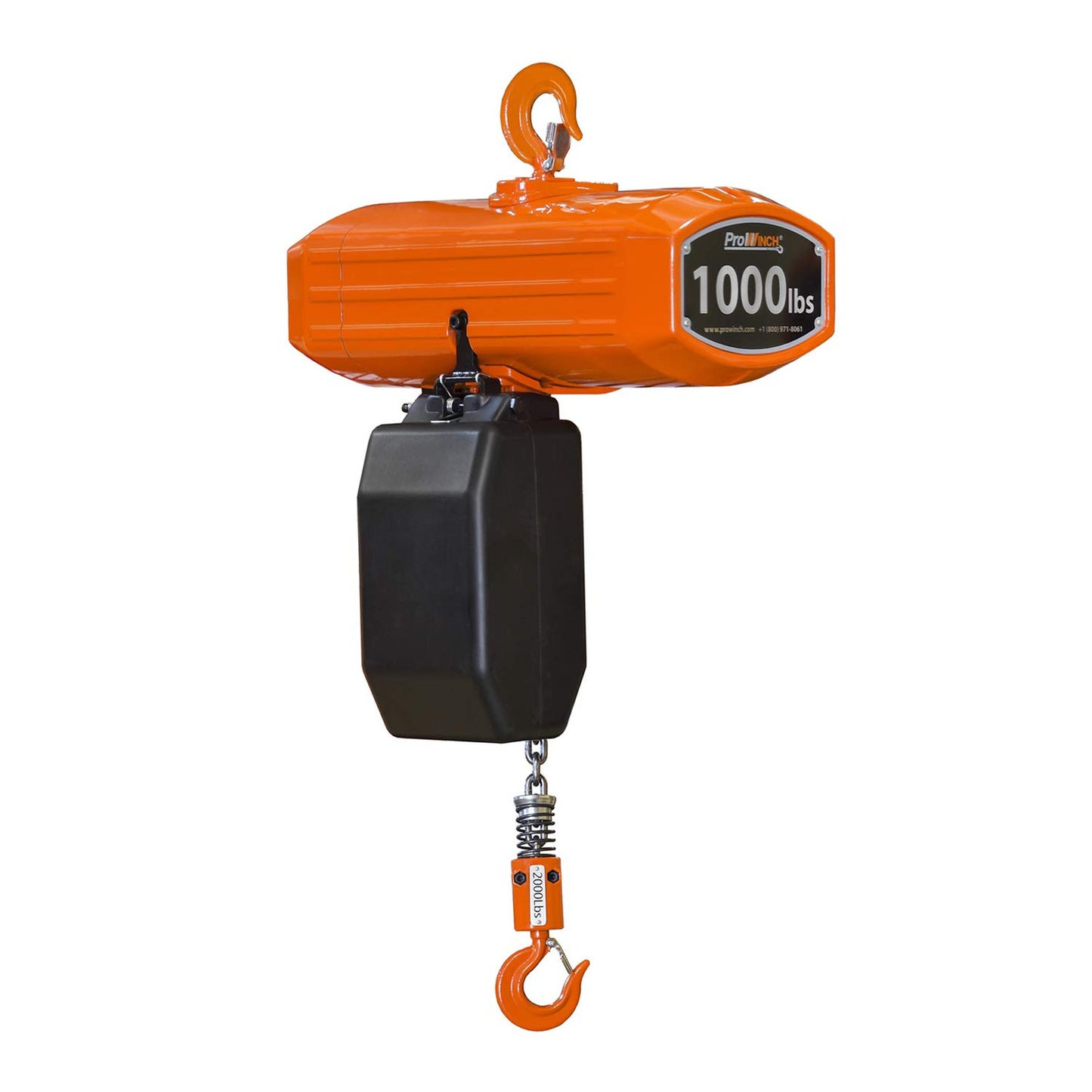 Prowinch Portable Electric Hoist - 1000 lbs Electric Chain Hoist with Wireless & Wired Remote Control, 20 ft, Single-Phase Dual Voltage 110~120V/220~240V, G100 Chain, Overhead Crane1 Speed
