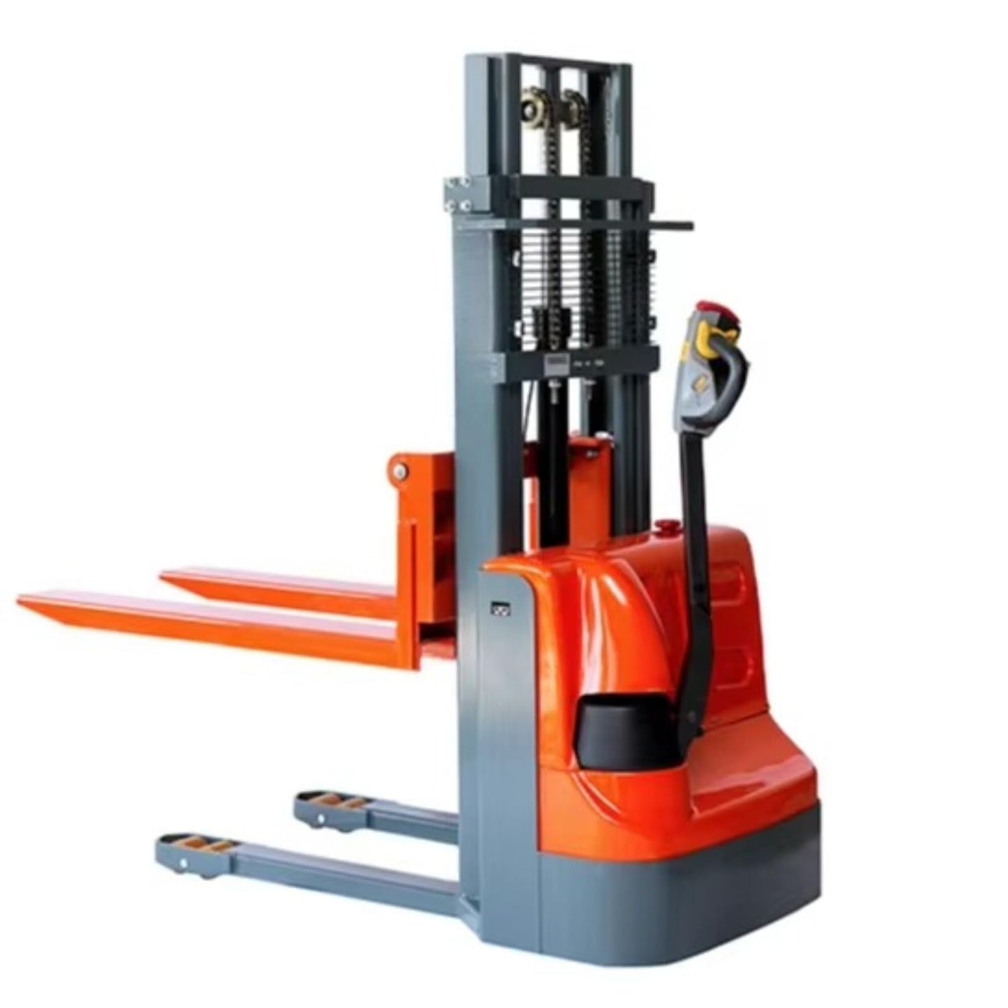Electric Powered Pallet Stacker – Heavy Duty Lift Truck for Warehouse Material Handling – 1.5 Ton Capacity Electric Forklift Stacker for Industrial Use