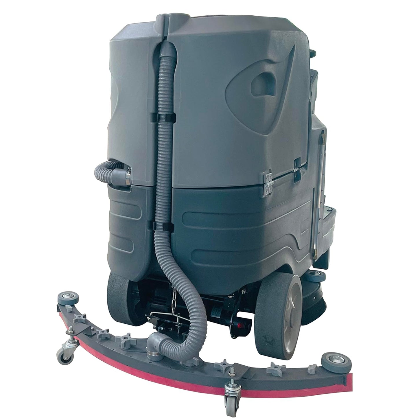 HiBuyer Commercial Riding Floor Scrubber Machine, 21'' Brush with 21 Gallon Tank, Automatic Battery-Powered High Efficiency Commercial Sweeper Square Cleaning Cleaner