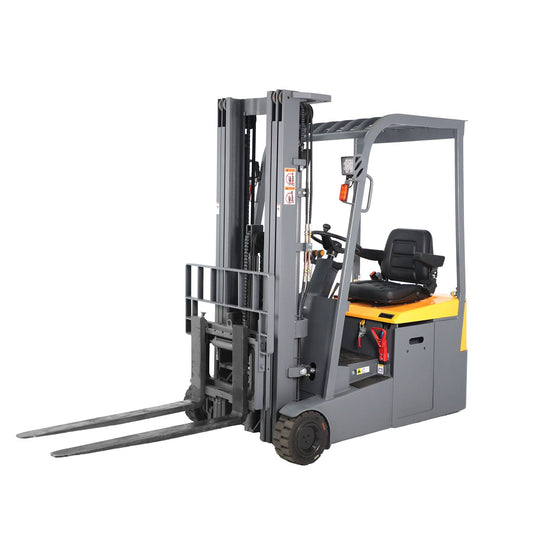 Tory Carrier Forklift Full Electric Powered Stacker Material Lift 3 Wheels 220" Lifting Height 3300 Capacity