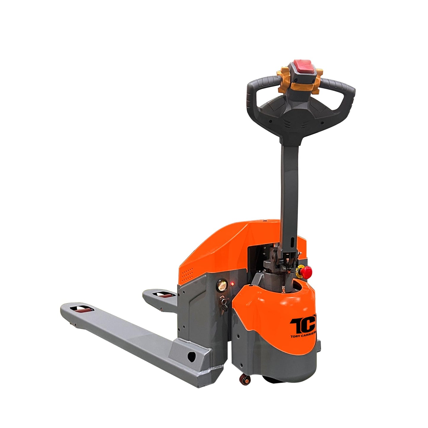 T Tory Carrier Fully Electric Pallet Jack 3900-lbs Capacity Pallet Truck, 48 x 27 Forks, Heavy Duty Powered Pallet Trucks, Maintenance-Free Battery, Motorized Lift Trucks