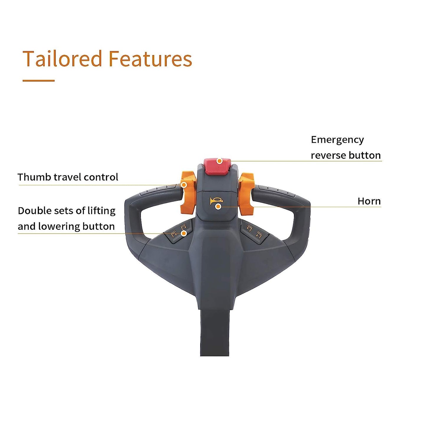 APOLLOLIFT 118" High Counterbalanced Electric Stacker 1200Lbs Capacity Material Lift