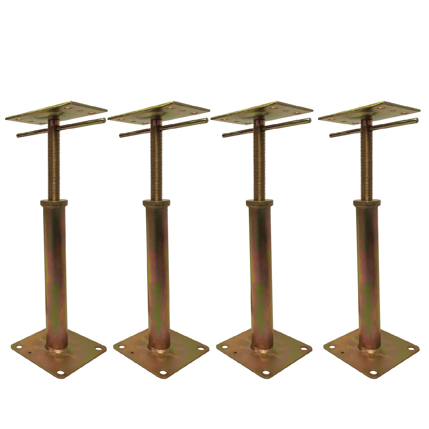 ZANURA 11" - 16" Adjustable House Floor Wall Jack Post Pole Rod Fit for Leveling Lifting Framing Basement Crawlspace Beam Roof, 4 Pack