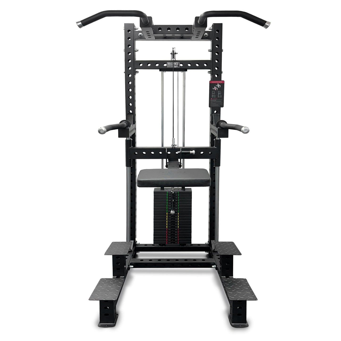 Commercial Dip & Chin Assist Machine with 220LBS Counterweight, Pull Up Assist Station Upper Body Workout Equipment with Adjustable Handles, Multi-Grip Chin Up Bar for Home Gym or Rehabilitation