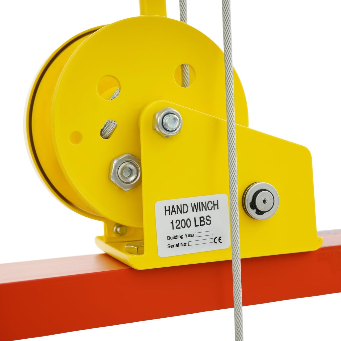 Hydraulic Material Lift Winch Stacker, 330 LBS Adjustable Lift Stacker 40" Max Lifting Height Forklift Pallet with 9" Rubber Wheels & Removable Lifting Plate (330 lbs (Max Lifting Height: 40 in))