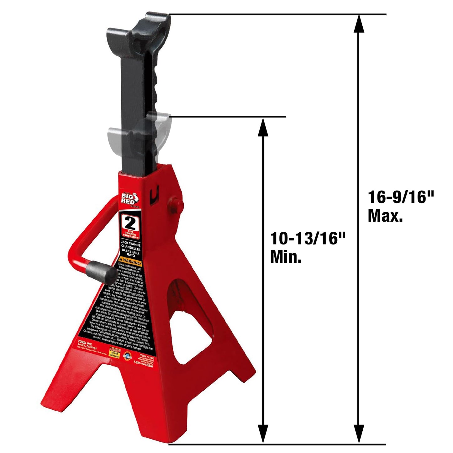 Big RED Torin Low Profile Floor Jack: Hydraulic Trolley Floor Jack Combo with 2 Jack Stands, 2 Ton (4000 lb.) Capacity
